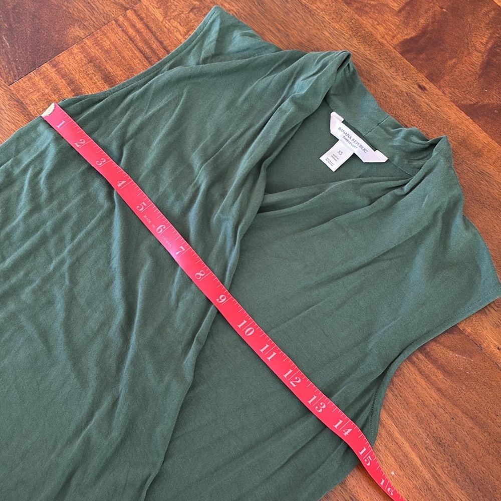 Banana Republic Threadsoft Sleeveless Faux Wrap Top - Picture 6 of 8